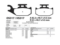 Тормозные колодки RIVAL серия Hard для RM, Can-Am, Stels, Suzuki