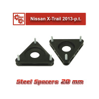 Проставки над передними стойками Nissan X-Trail 2013-Present на 20 мм