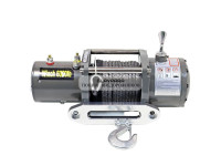 Лебедка электрическая 12V Electric Winch 6000lbs / 2722 кг синтетический трос 8х16 (влагозащита, радиоуправление)