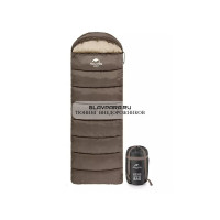Мешок спальный Naturehike U150, 220х75 см, (ТК: +11C), правый, коричневый