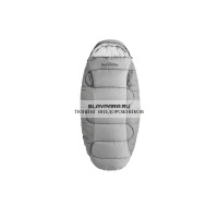 Мешок спальный Naturehike Oval PS300, 220х95 см, (правый) (ТК: +4C), серый
