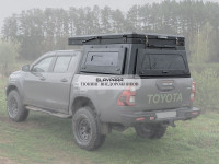 Кунг алюминиевый с интегрированной палаткой PINGWEI для Toyota Hilux 2015+