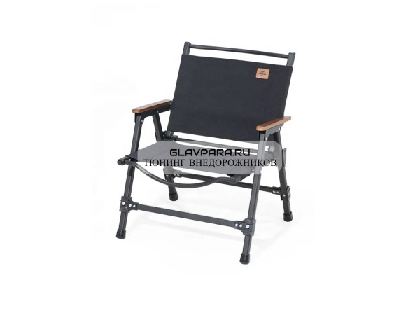 Кресло туристическое Naturehike, складное черное, увеличенного размера, нагрузка до 120 кг