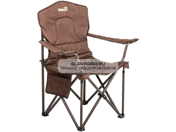Кресло складное HELIOS, коричневое, до 150 кг