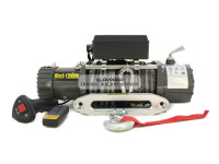 Лебедка электрическая 12V Electric Winch BOSSLAND 12000lbs / 5443 кг синтетический трос 10х22