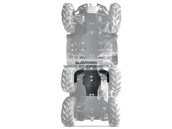 Комплект пластиковой защиты днища RIVAL для BRP Outlander 650/1000 6*6 (2022-)