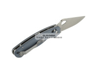 Нож складной GANZO с клипсой, длина клинка 87 мм, сталь 440С, серый