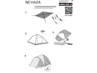 Палатка High Peak Nevada 3 410x200x130 см. (Серебристый)