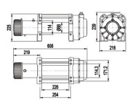 Лебедка электрическая автомобильная Master Winch X18000 24V 8182 кг со стальным тросом IP68