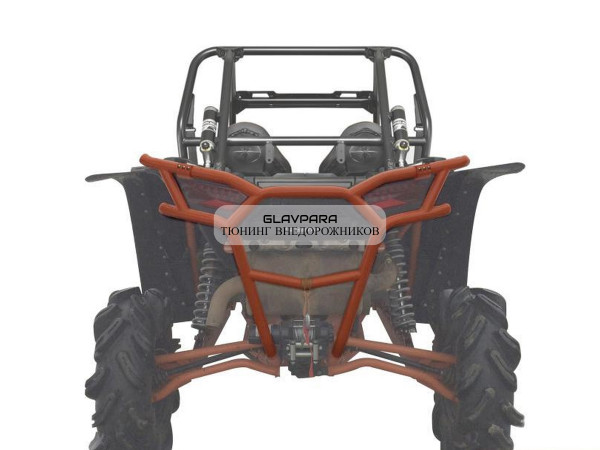 Задний бампер RIVAL для Polaris RZR 1000 (2013-) + комплект крепежа