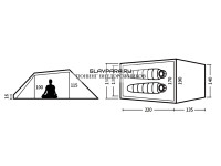 Палатка Naturehike Cloud Tunnel Si 2-местная, алюминиевый каркас, зеленый