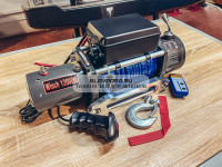 Лебедка электрическая 24V Electric Winch 12000lbs / 5443 кг IP66 синтетический трос 12х20